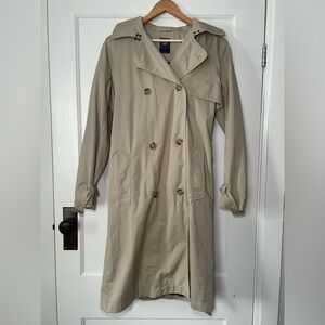 GAP midi cotton trench coat - Size Large